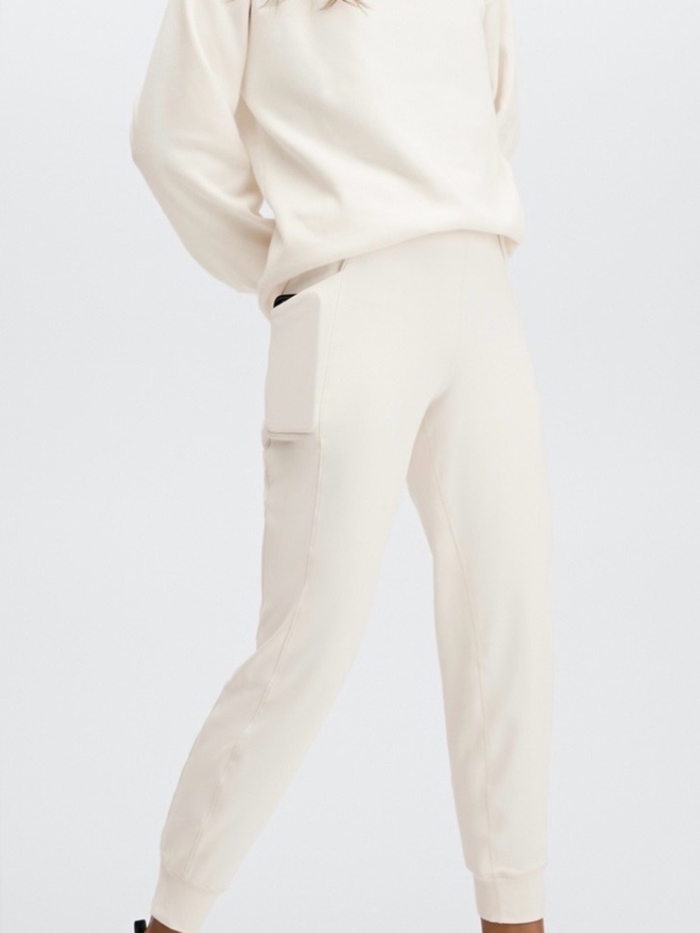 Fabletics On The Go Cold Weather Joggers in Cream Athletic-Lounge-Women size XS